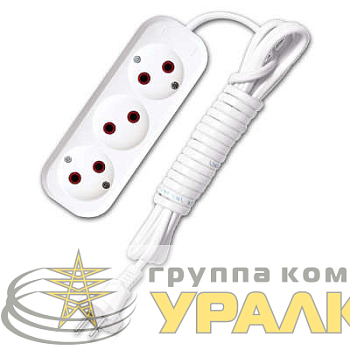 Удлинитель 3х3м без заземл. 6А IP20 У6-639 ШВВП 2х0.75 UNIVersal 
