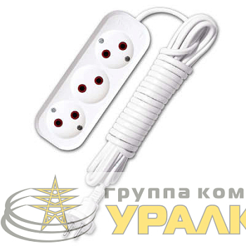 Удлинитель 3х5м без заземл. 6А IP20 У6-639 ШВВП 2х0.75 UNIVersal 