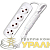 Удлинитель 4х3м без заземл. 6А IP20 У6-766 ШВВП 2х0.75 UNIVersal 