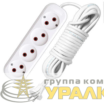 Удлинитель 4х5м без заземл. 6А IP20 У6-766М ПВС 2х0.75 UNIVersal 