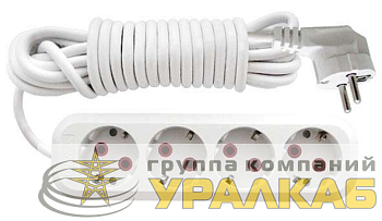 Удлинитель 4х3м с заземл. 10А IP20 У10-555 ПВС 3х0.75 UNIVersal 