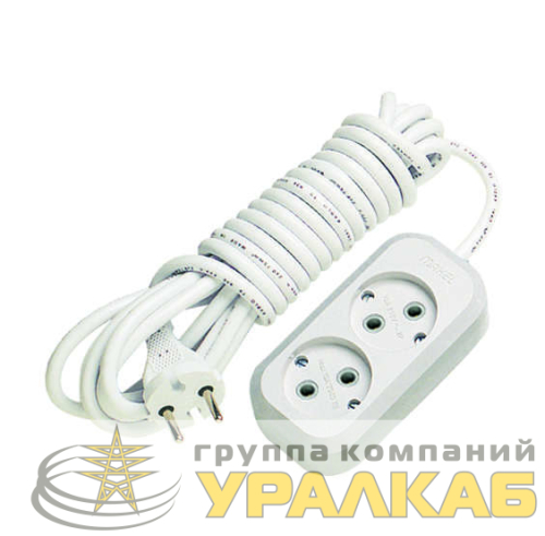 Удлинитель 2х5м без заземл. 10А IP20 Makel 