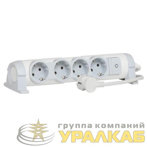 Удлинитель 4х1.5м с заземл. 16А IP20 Комфорт 4х2P+E Leg 