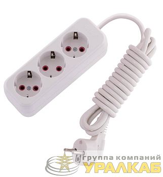 Удлинитель 3х3м с заземл. 16А IP20 Lila LEZARD 