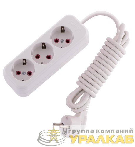 Удлинитель 3х3м с заземл. 16А IP20 Lila LEZARD 