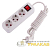 Удлинитель 3х3м с заземл. 16А IP20 Lila с выкл. LEZARD 