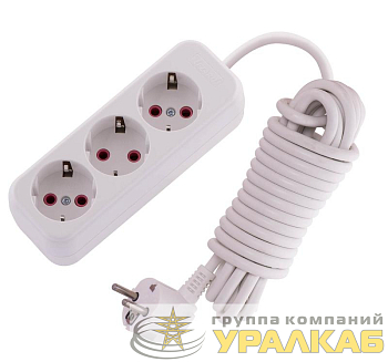 Удлинитель 3х5м с заземл. 16А IP20 Lila LEZARD 