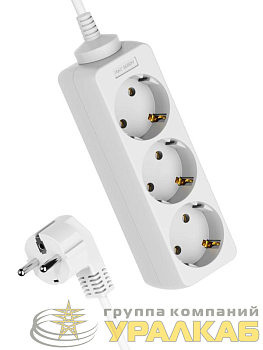 Удлинитель 3х5м с заземл. 16А IP20 ПВС 3х1 КОСМОС 