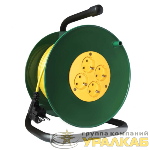 Удлинитель на катушке 4х50м с заземл. 16А IP20 3.5кВт Союз 