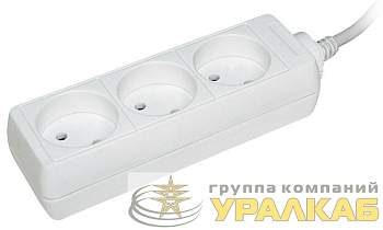 Удлинитель 3х5м без заземл. 10А IP20 У3 2P 250В 2х0.75 IEK 