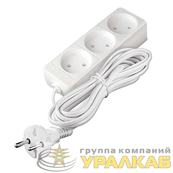 Удлинитель 3х3м без заземл. 6А IP20 1.3кВт ШВВП Союз 