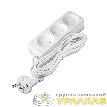Удлинитель 3х5м без заземл. 6А IP20 1.3кВт ШВВП Союз 