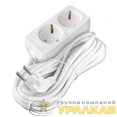 Удлинитель 2х3м с заземл. 10А IP20 2.2кВт ПВС Союз 