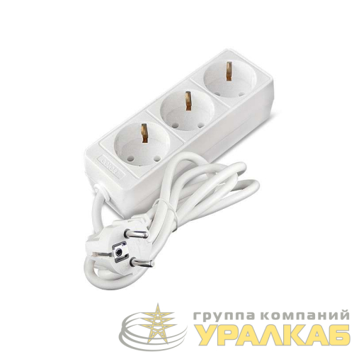 Удлинитель 3х1.5м с заземл. 10А IP20 2.2кВт ПВС Союз 