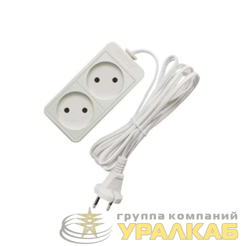 Удлинитель 2х3м без заземл. 10А IP20 2.2кВт ПВС Союз 