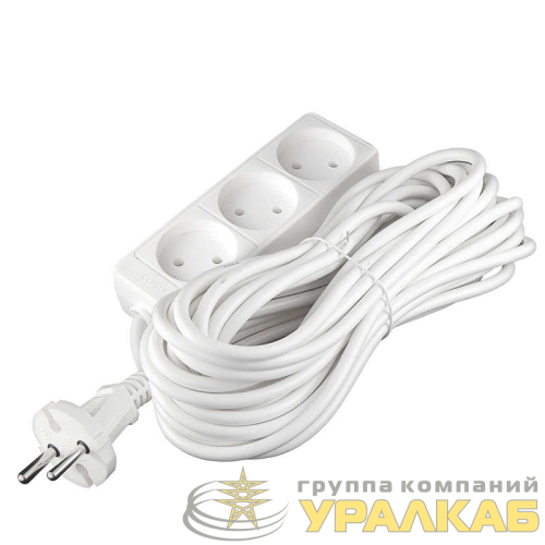 Удлинитель 3х10м без заземл. 10А IP20 2.2кВт ПВС Союз 
