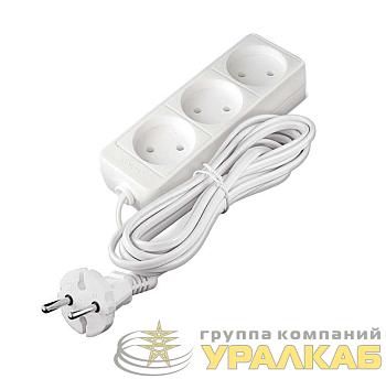 Удлинитель 3х5м без заземл. 10А IP20 2.2кВт ПВС Союз 