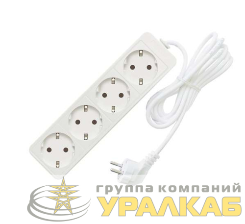 Удлинитель 4х5м с заземл. 16А IP20 3.5кВт ПВС Союз 