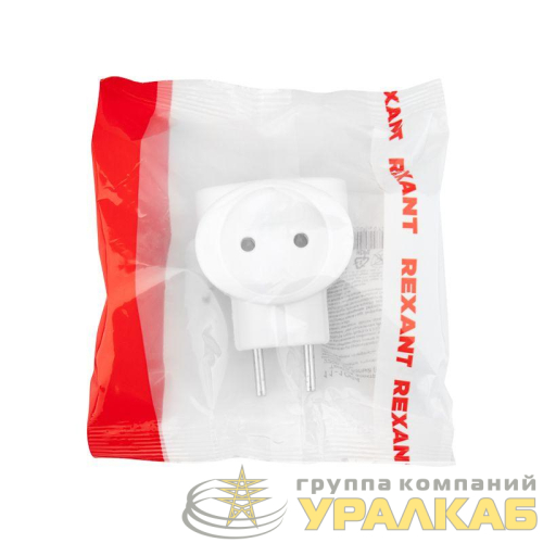 Разветвитель 3-м 6А IP20 220В биметал. бел. Rexant 