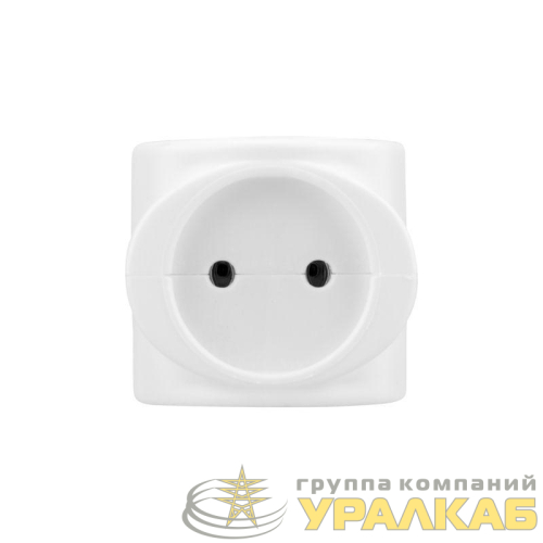Разветвитель 3-м 6А IP20 220В биметал. бел. Rexant 