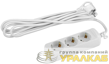 Удлинитель 3х3м с заземл. 16А IP20 U-3e-3m-3х1 ПВС 3х1 Эра 