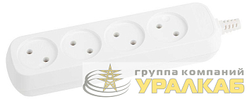 Колодка удлинителя 4-м без заземл. KX-4 Эра 