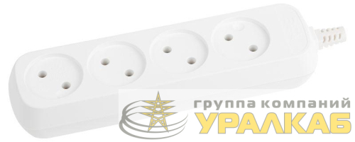 Колодка удлинителя 4-м без заземл. KX-4 Эра 