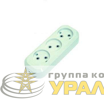 Колодка удлинителя 3-м без заземл. Makel 