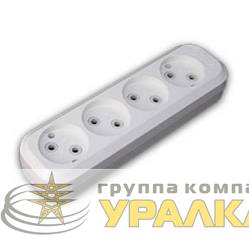 Колодка удлинителя 4-м без заземл. Makel 