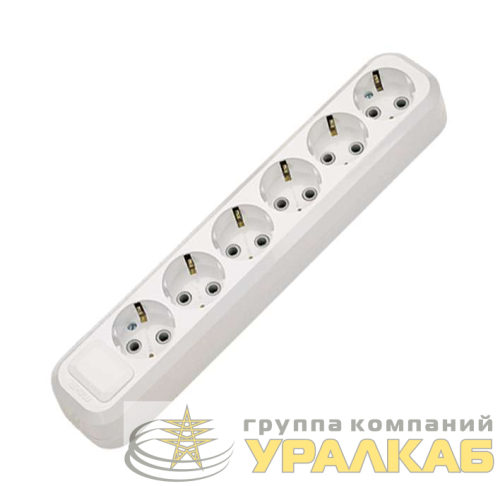 Колодка удлинителя 6-м с заземл. Makel 