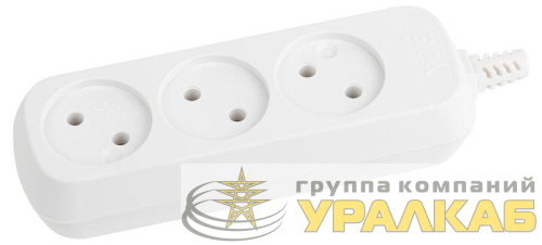 Колодка удлинителя 3-м без заземл. KX-3 Эра 
