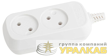 Колодка удлинителя 2-м без заземл. KX-2 Эра 