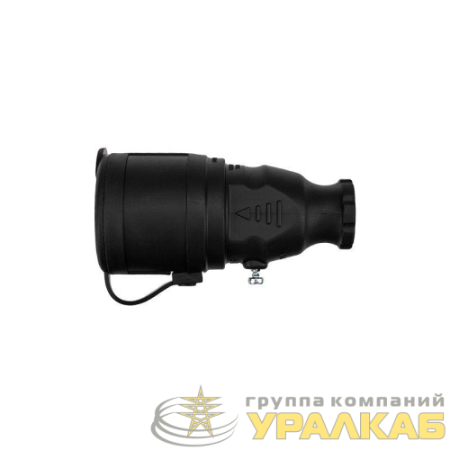 Розетка переносная влагозащ. с крышкой с/з 16А IP44 каучук Rexant 