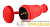 Разъем каучуковый R8-RED-IP44 с/з прямой 16А IP44 красн. Эра 