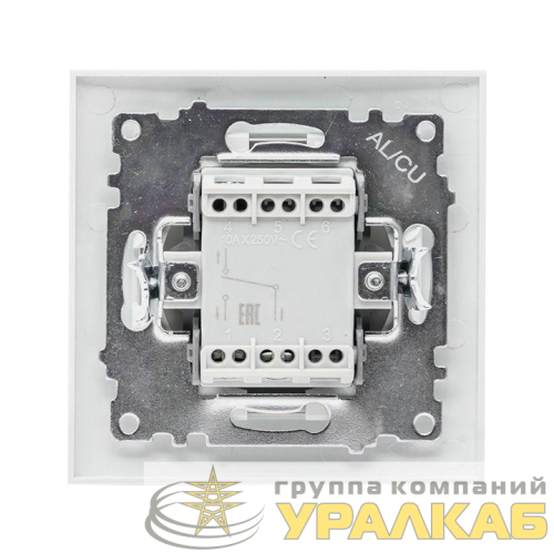 Переключатель проходной 1-кл. СП Валенсия 10А IP20 бел. PROxima EKF 