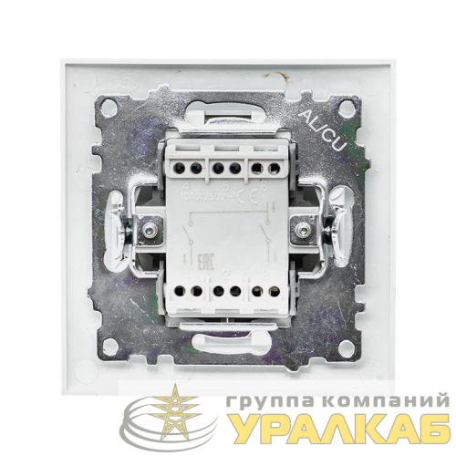 Выключатель 2-кл. СП Валенсия 10А IP20 бел. PROxima EKF 