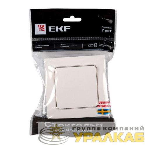 Выключатель 1-кл. Стокгольм 10А бел. PROxima EKF 