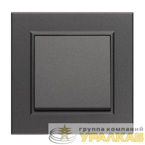 Выключатель 1-кл. СП Karea 10А IP20 дым. металлик Makel 