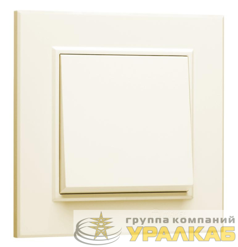 Выключатель 1-кл. СП Karea 10А IP20 крем. Makel 