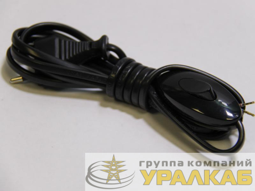 Переключатель на шнуре с вилкой черн. Makel 