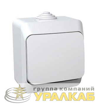 Выключатель 1-кл. ОП Этюд 10А IP44 10AX бел. SE 