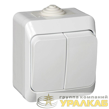 Выключатель 2-кл. ОП Этюд 10А IP44 10AX бел. SE 