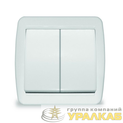 Выключатель 2-кл. ОП Клио 10А IP44 бел. UNIVersal 