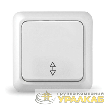 Переключатель проходной 1-кл. ОП Олимп 10А IP20 бел. UNIVersal 