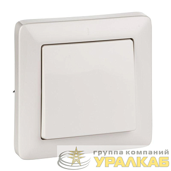 Выключатель 1-кл. СП Хит 6А IP20 250В бел. SE 