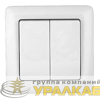Выключатель 2-кл. СП Хит 6А IP20 250В бел. SE 