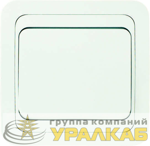 Переключатель проходной 1-кл. СП Mimoza 10А IP20 бел./бел. Makel 