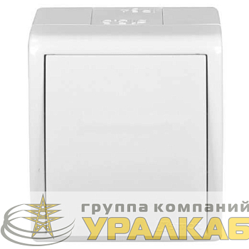 Выключатель 1-кл. ОП Simon 15 Aqua 10А IP54 винтов. зажим бел. Simon 