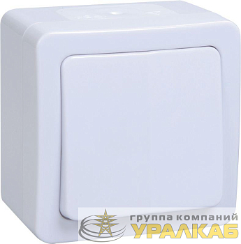 Переключатель проходной 1-кл. ОП Гермес Plus 10А IP54 ВСп20-1-0-ГПБ бел. IEK 