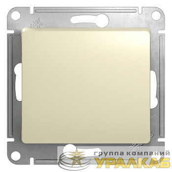 Переключатель проходной 1-кл. СП Glossa 10А IP20 (сх. 6) 10AX механизм беж. SE 